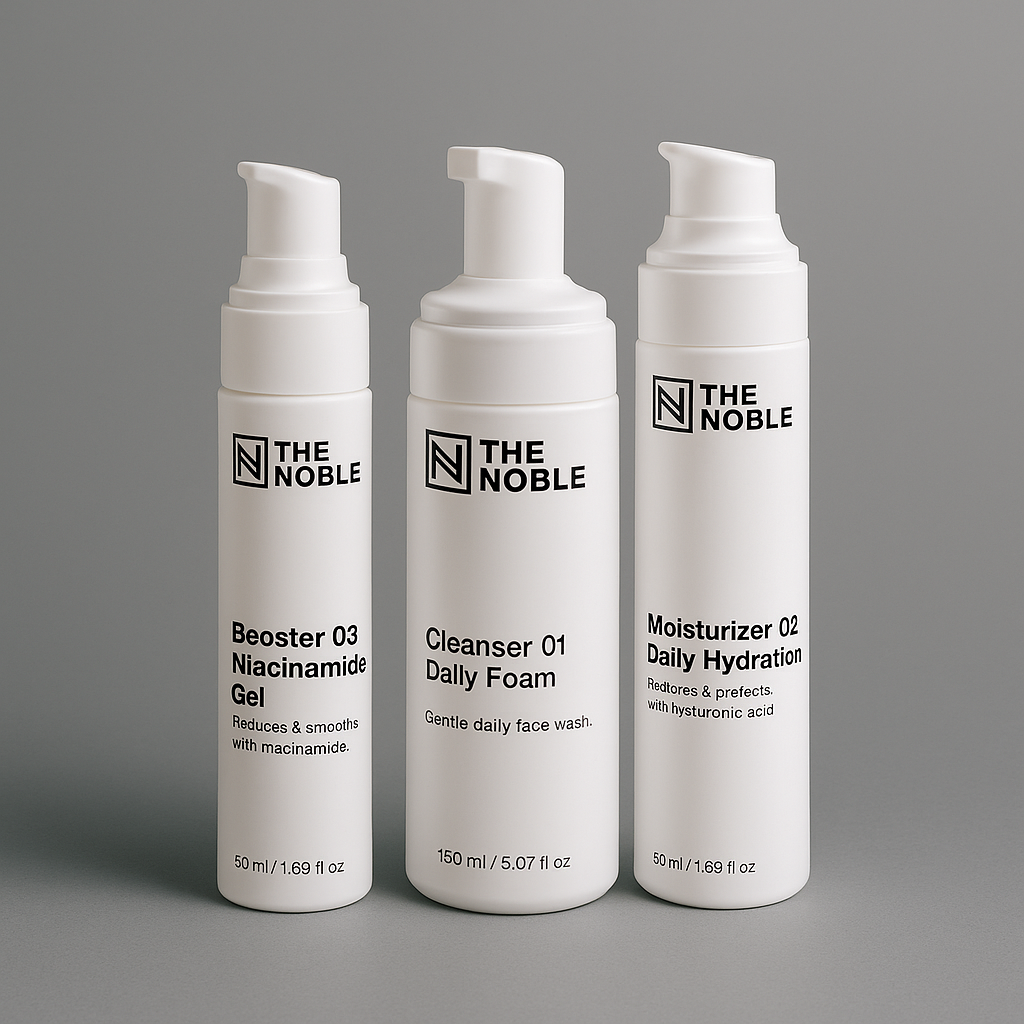 Startpaket – Cleanser, Moisturizer & Booster
